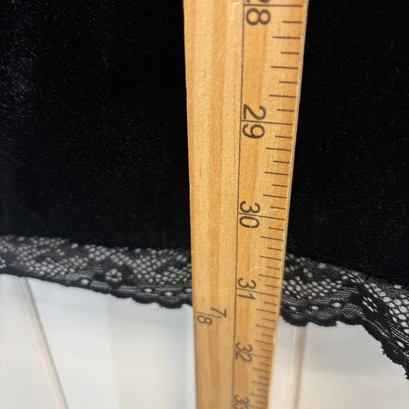 Women Y2K Festival Fairy Grunge Velvet Lace Slip Dress Size S Indie Butterfly - Picture 6 of 8